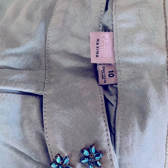 Retro Wilson’s turquoise suede jacket (L) and matching capris (sizes 0 or 10). - Picture 10 of 12